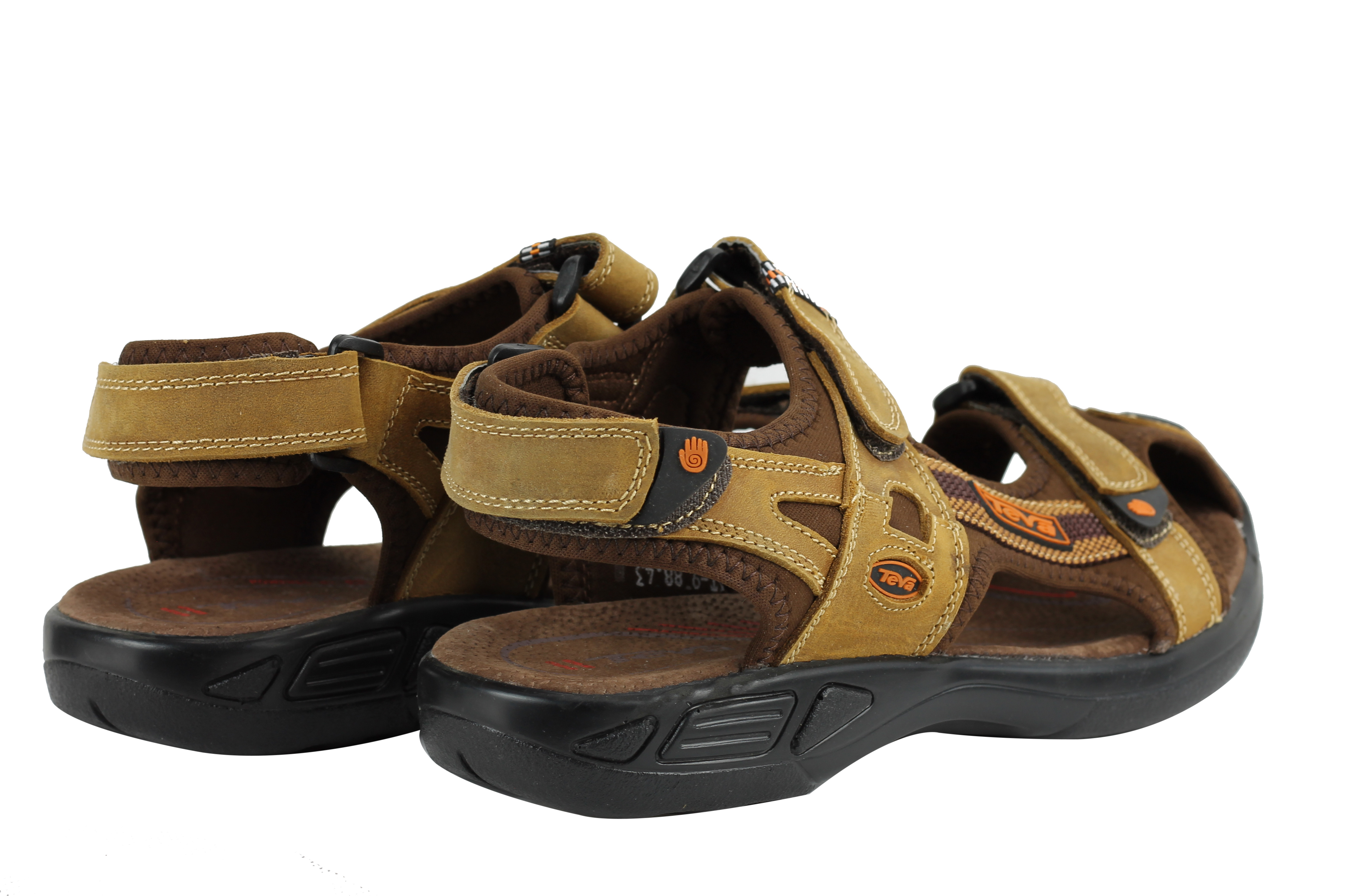 mens leather cross strap sandals